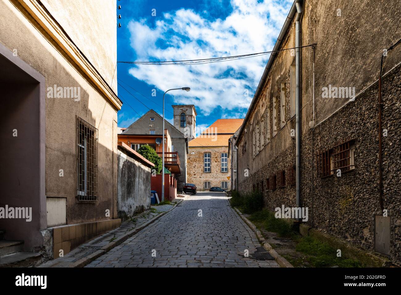 Bougszow-Gorce, Pologne - juillet 7 2020 : vue sur la rue de l'église pentecôtiste 'montagne de Dieu' Banque D'Images