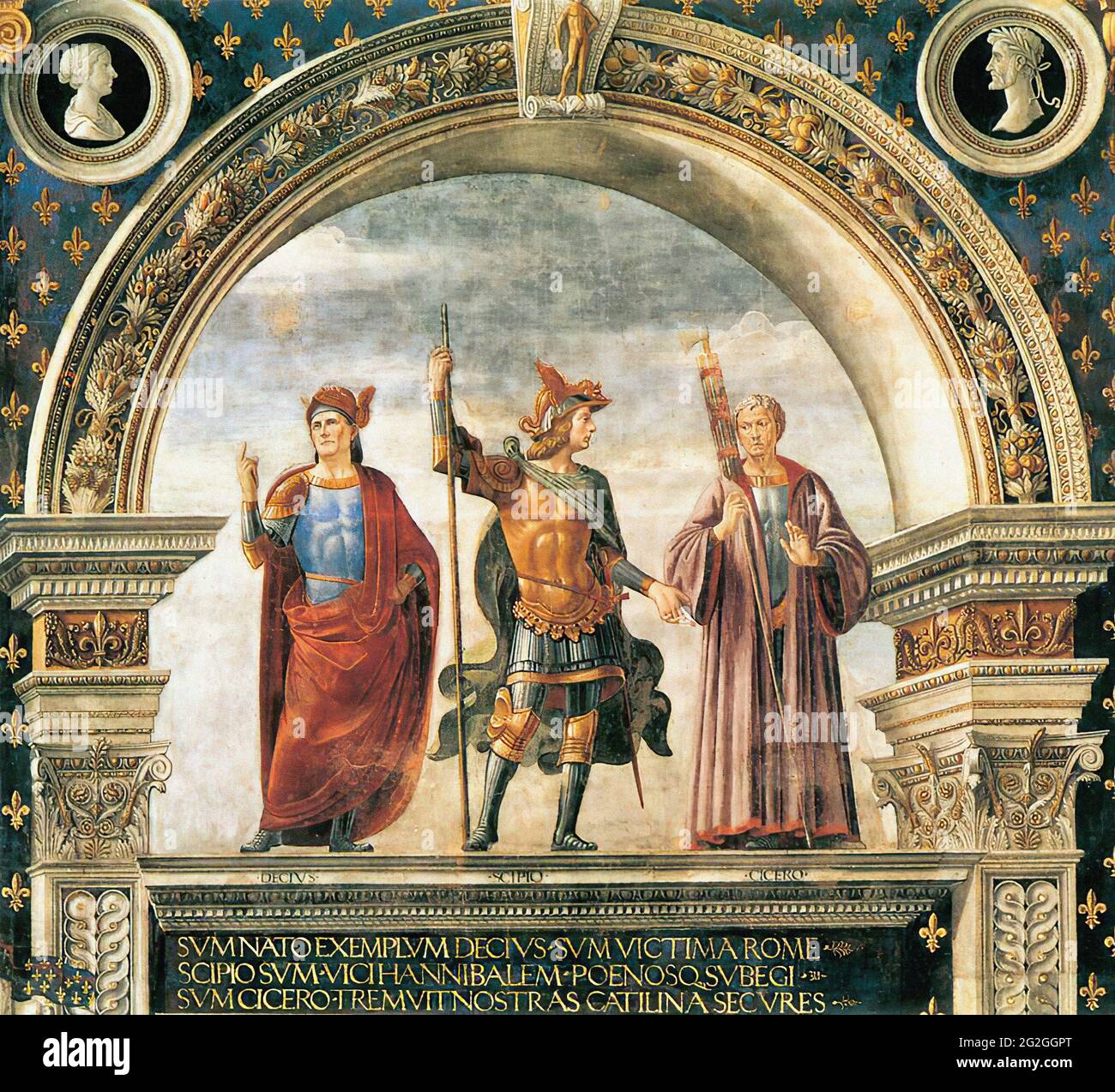 Domenico Ghirlandaio - Décoration Sal Del Gigli C 1484 Banque D'Images