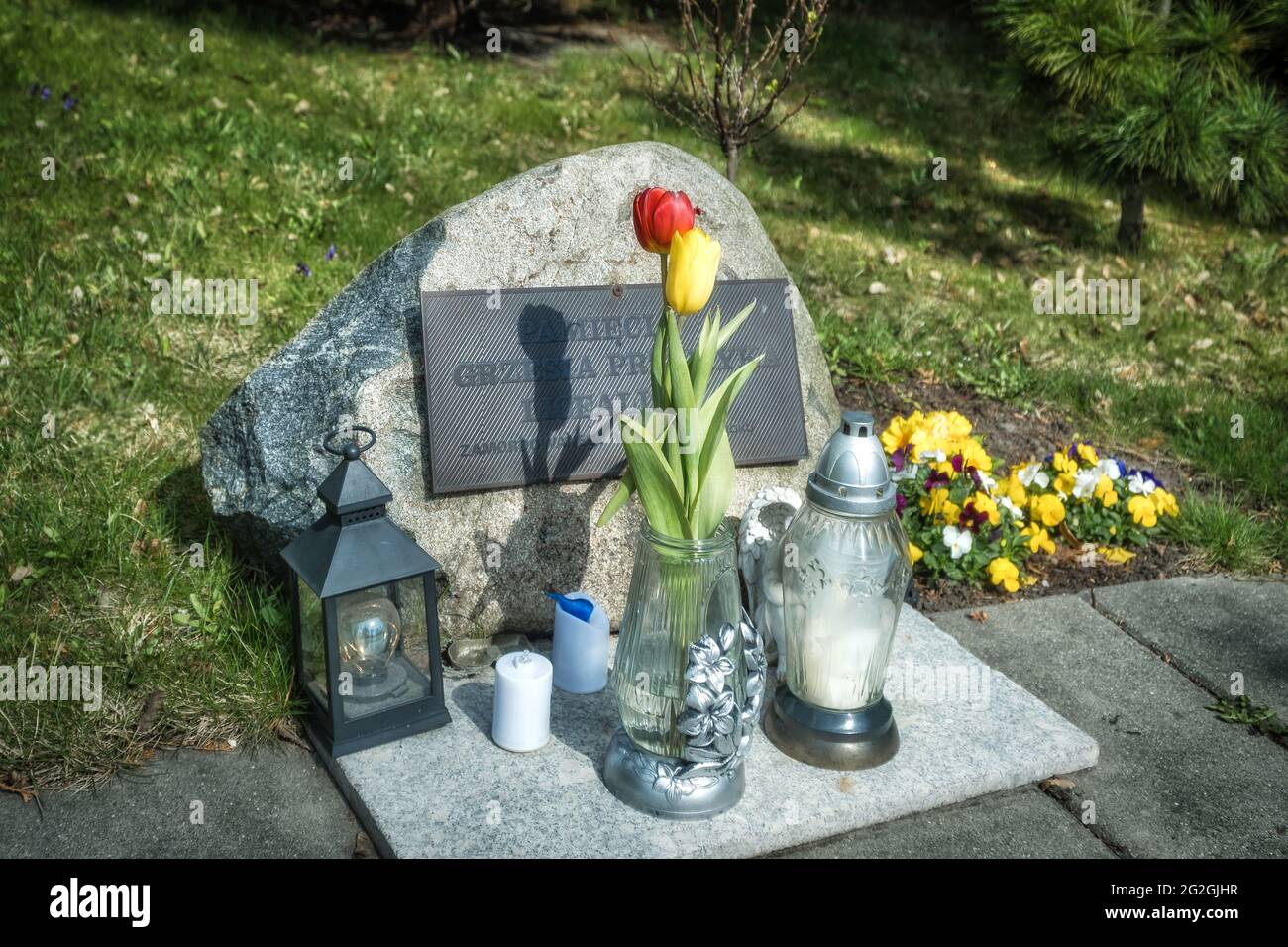 Plaque commémorative dans la cour de la célèbre église Saint Stanislaus