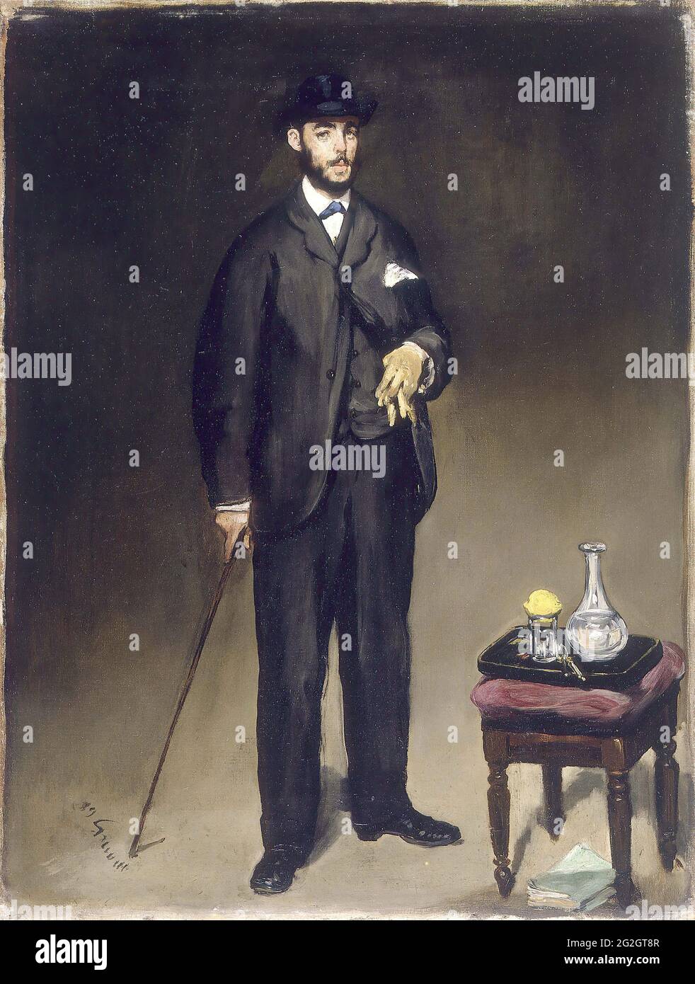 Edouard Manet - Portrait de Thédore Duret Banque D'Images