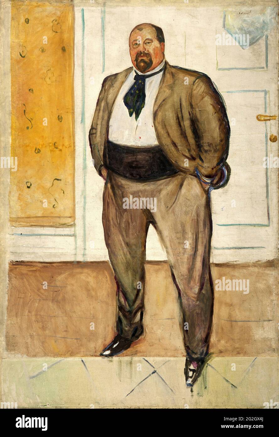 Edvard Munch - Consul Christen Sandberg Banque D'Images