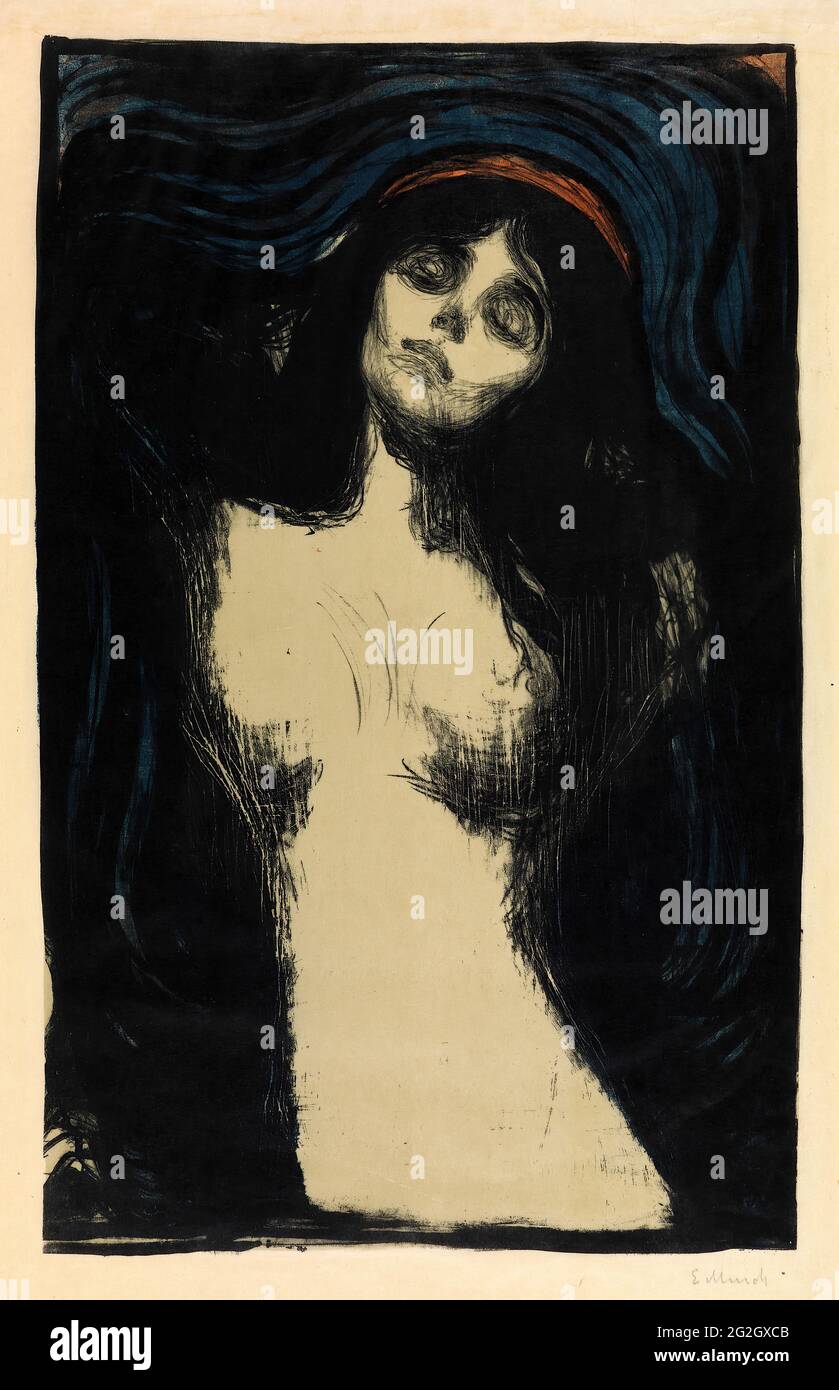 Edvard Munch - Madonna 02 Banque D'Images