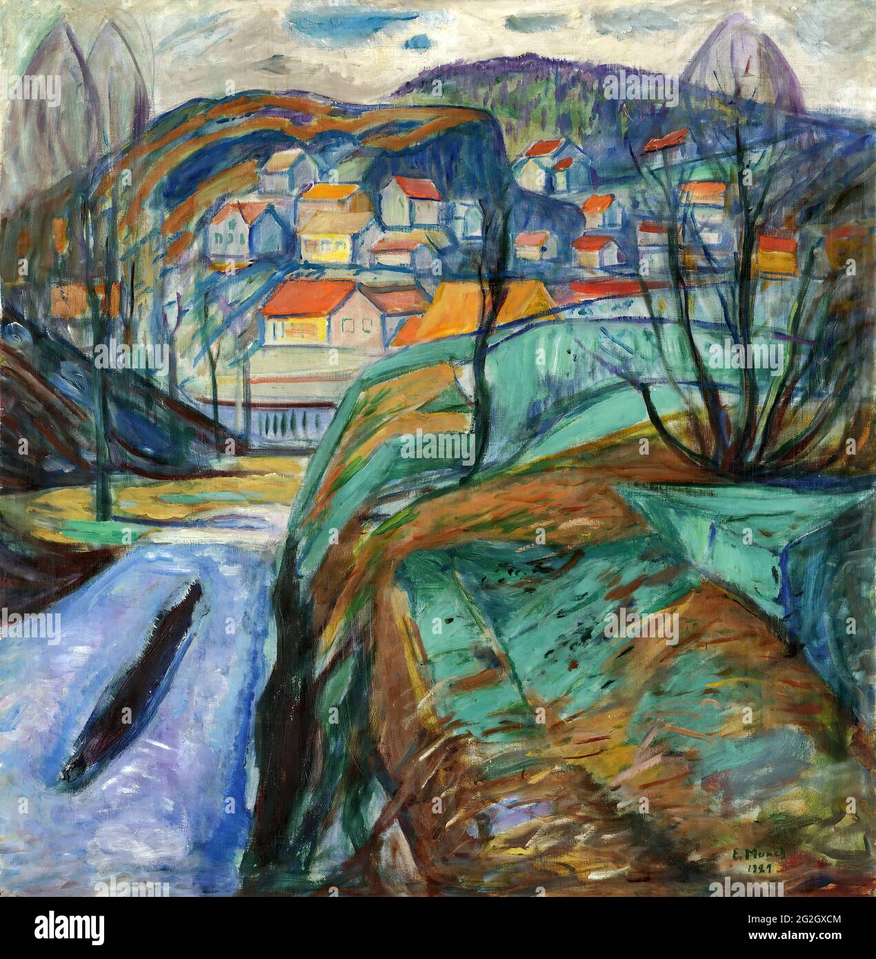 Edvard Munch - Krager au printemps Banque D'Images