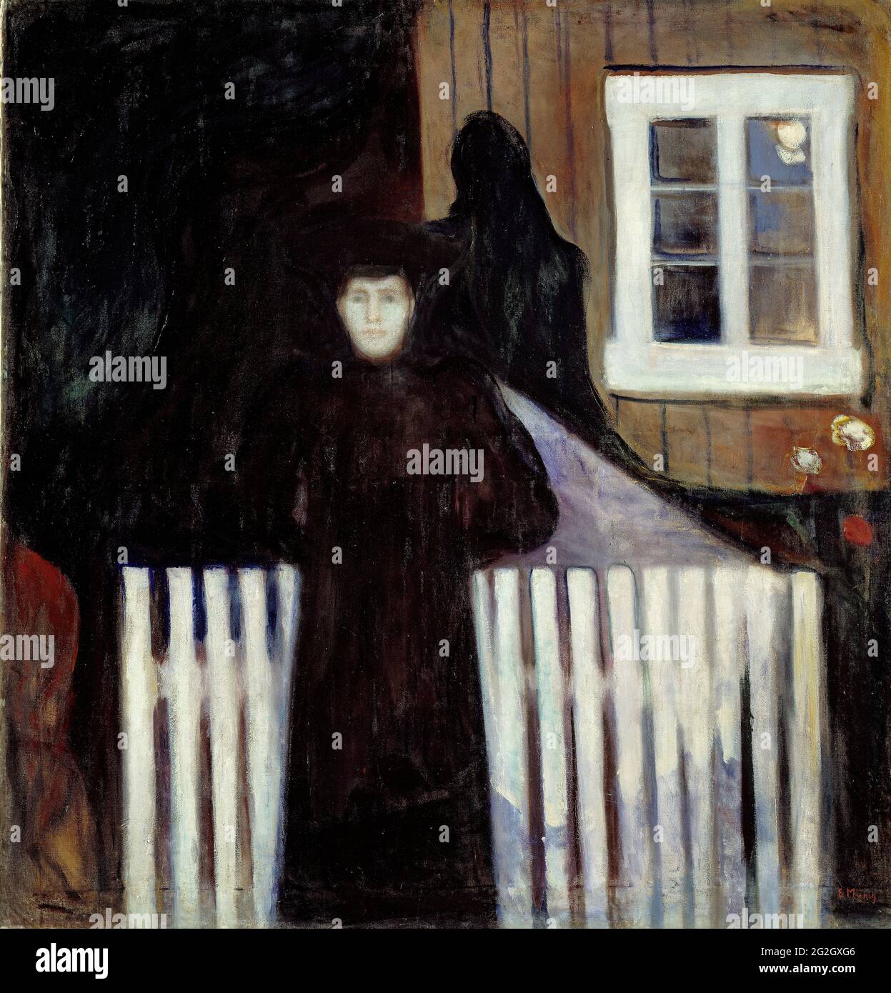 Edvard Munch - clair de lune 01 Banque D'Images