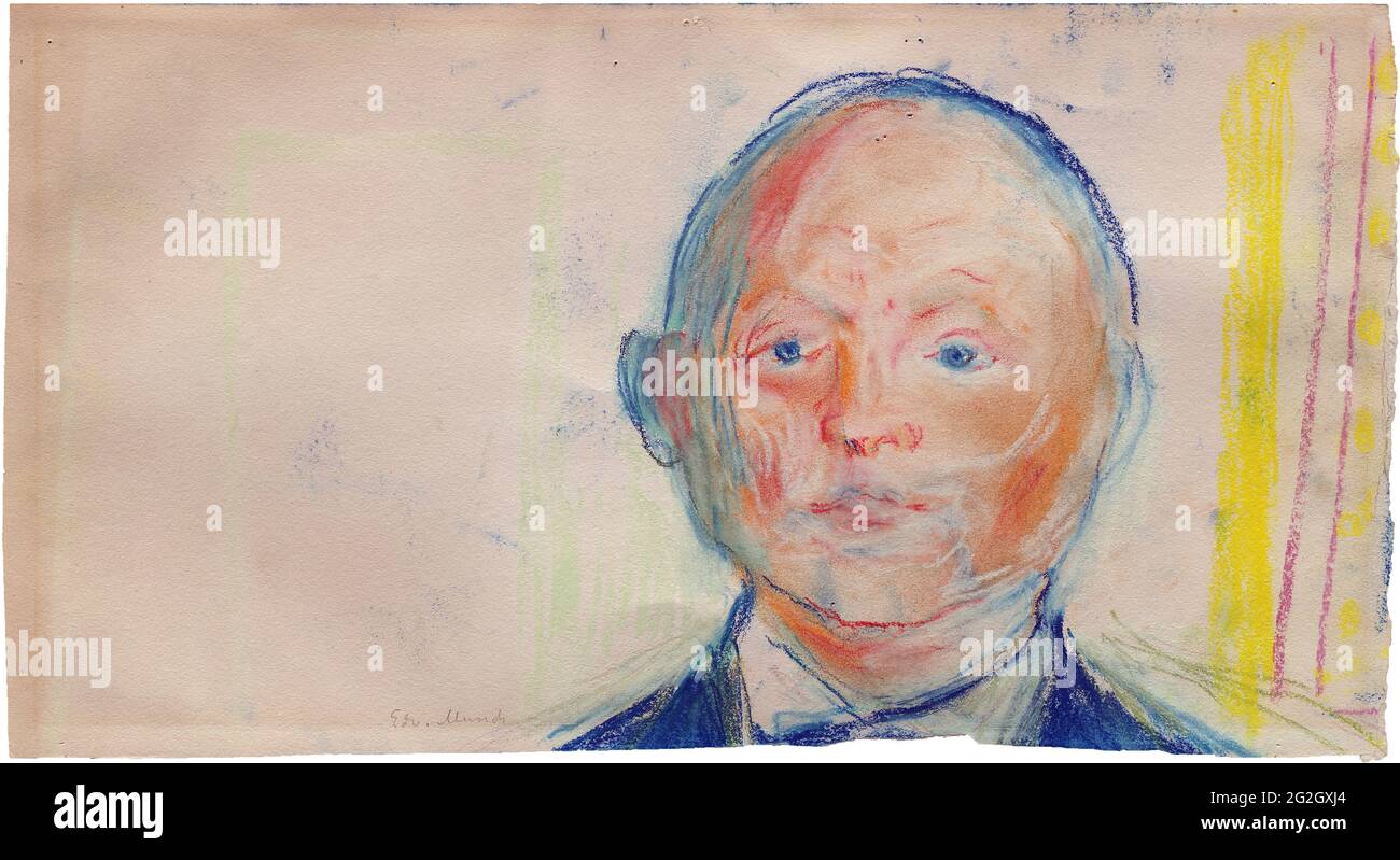 Edvard Munch - Portrait d'Erik Pedersen Banque D'Images