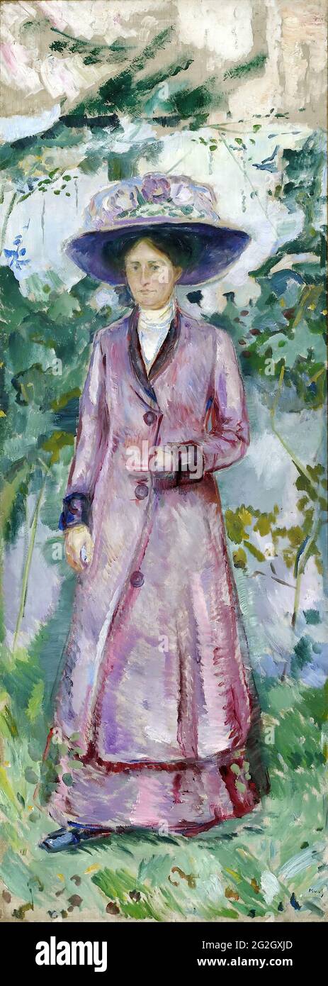 Edvard Munch - Portrait d'Ida Roede Banque D'Images