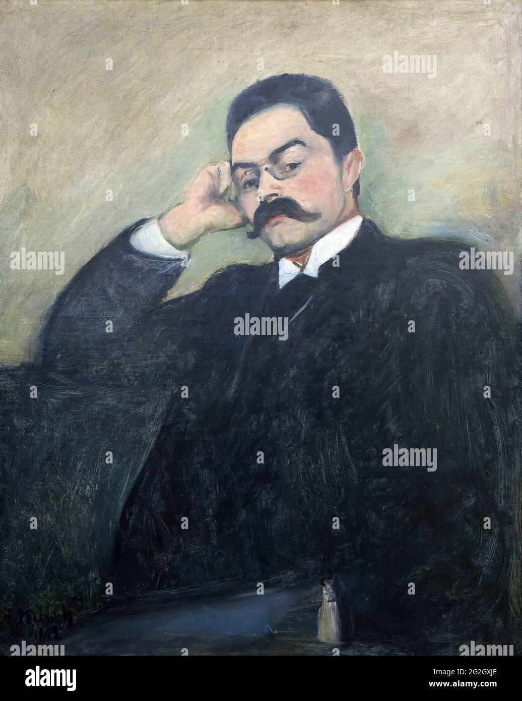 Edvard Munch - Portrait de Thor Ltken Banque D'Images