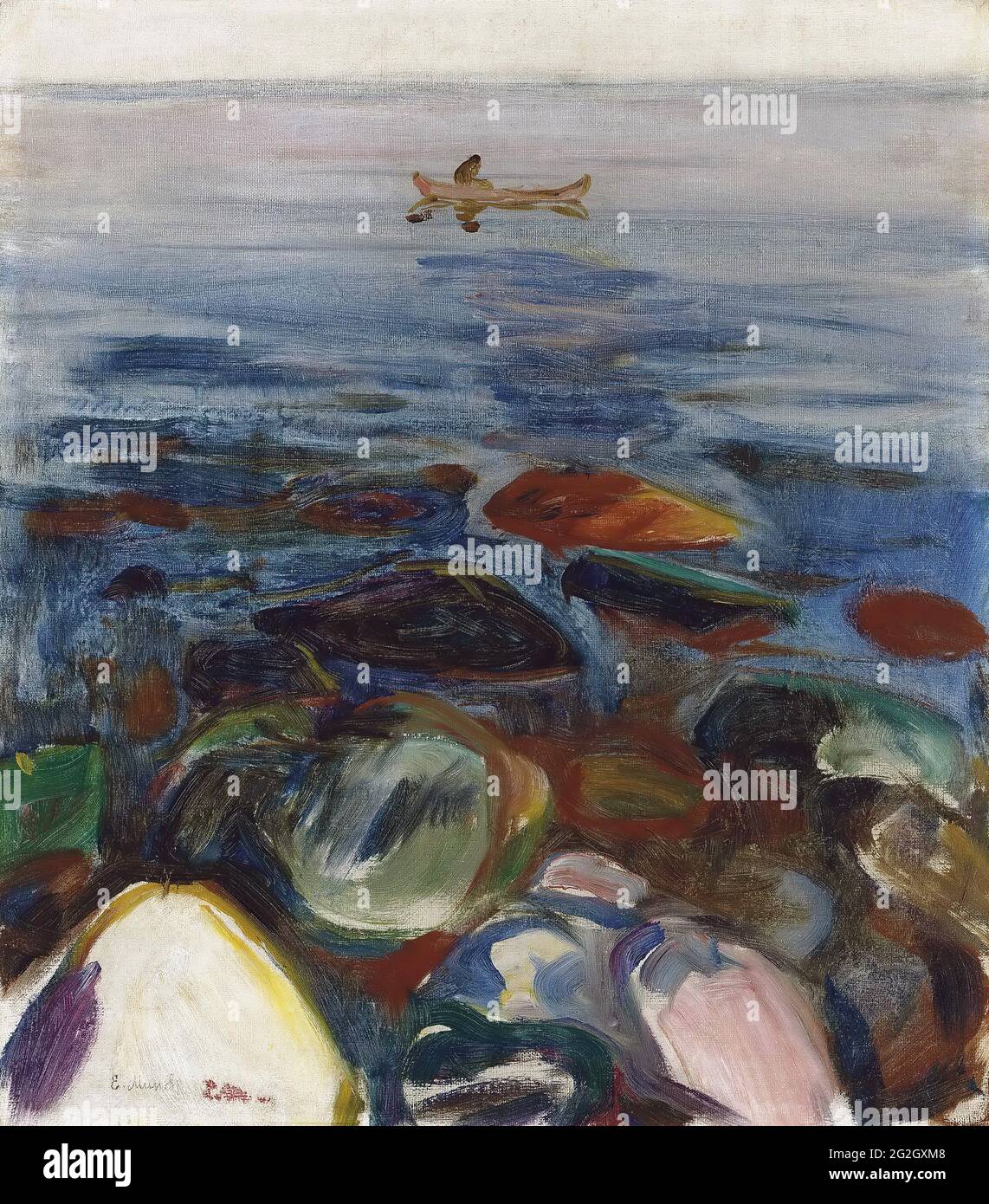 Edvard Munch - Robat Pa Sjen Banque D'Images