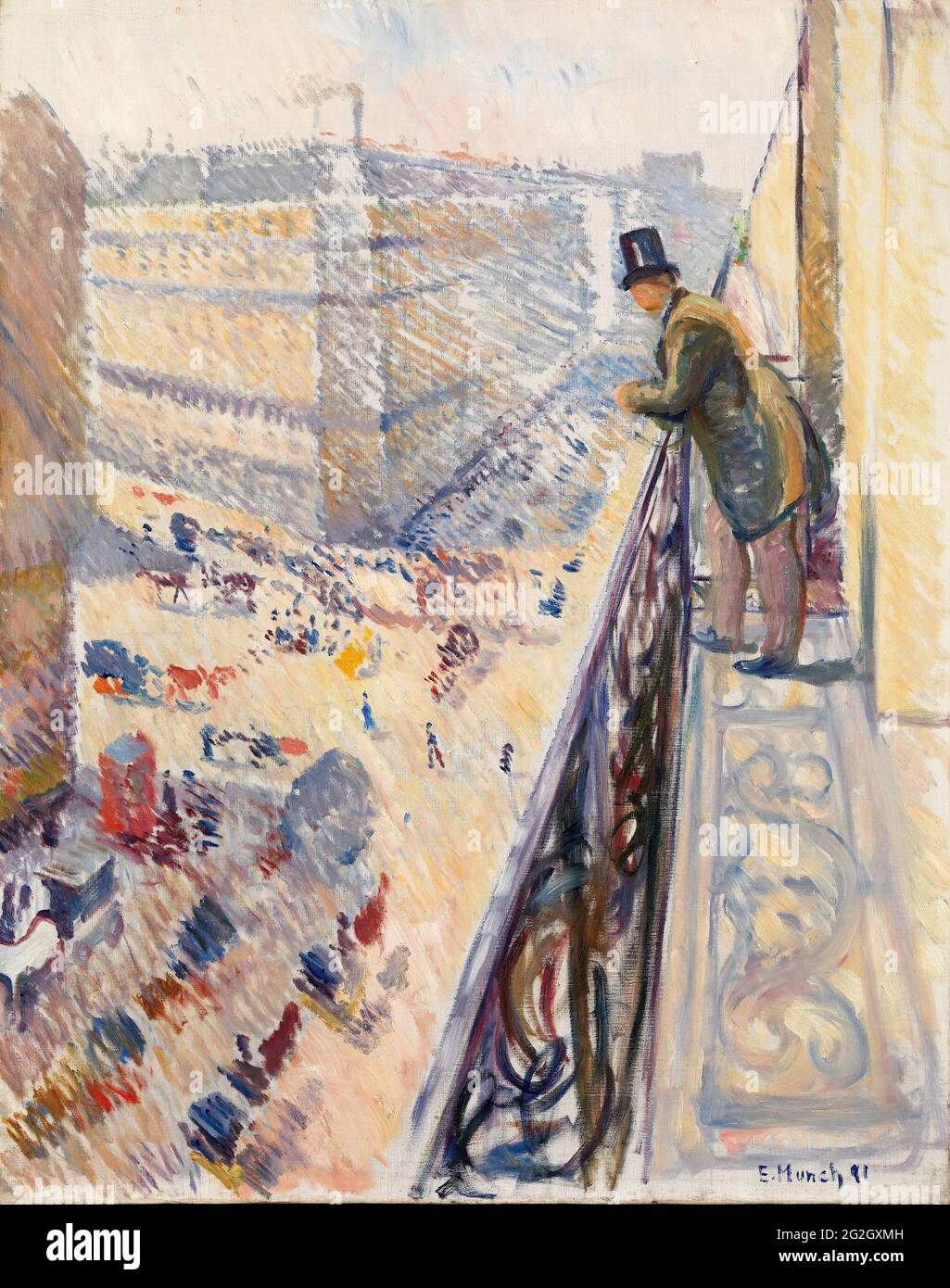 Edvard Munch - rue Lafayette Banque D'Images