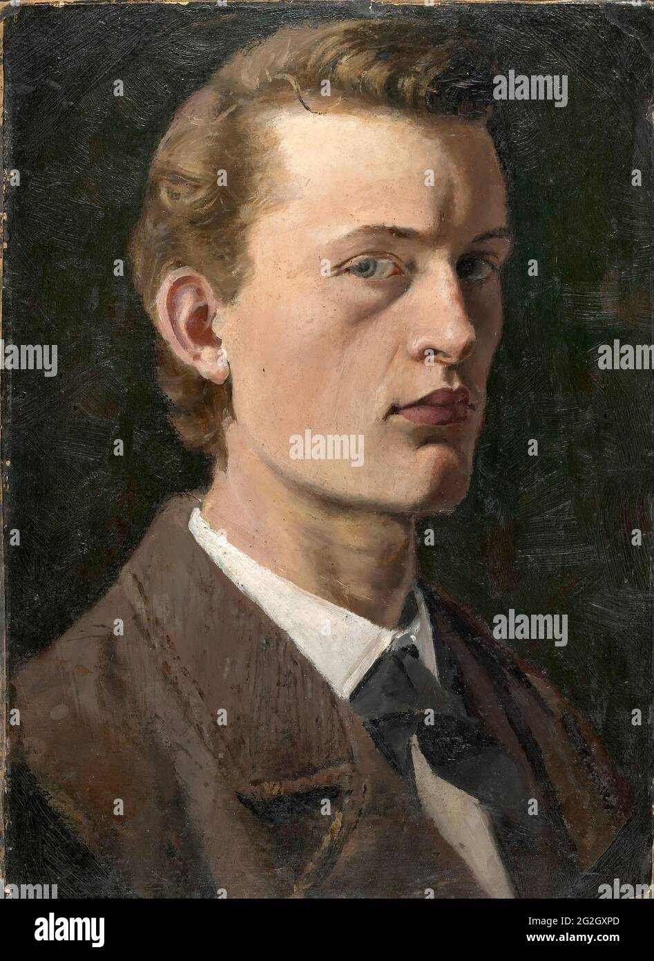 Edvard Munch - Auto-portrait 03 Banque D'Images