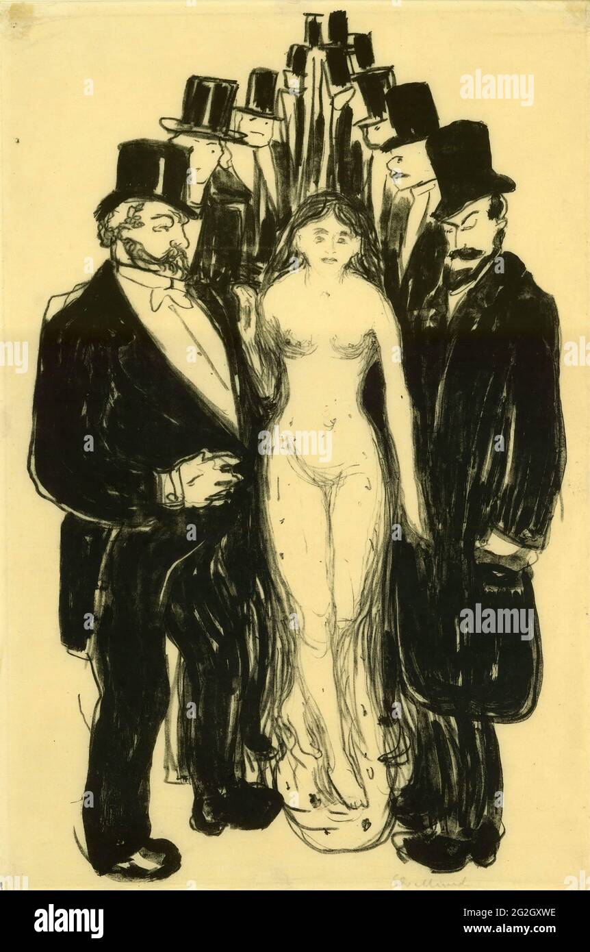 Edvard Munch - l'allée Banque D'Images