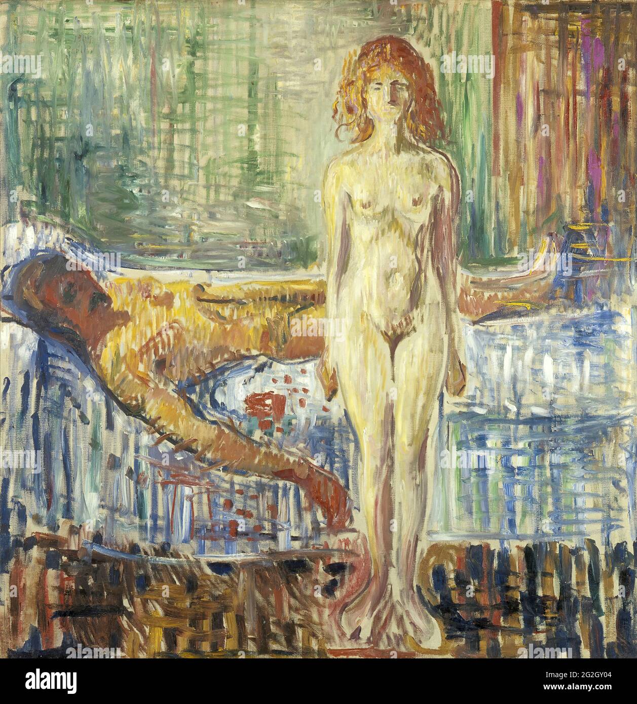 Edvard Munch - la mort de Marat II Banque D'Images