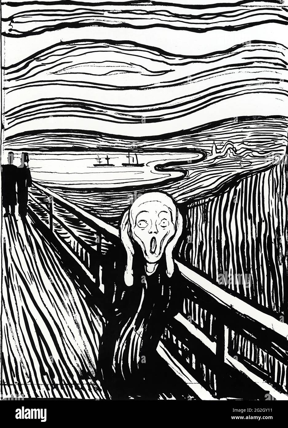 Edvard Munch - la crème 03 Banque D'Images