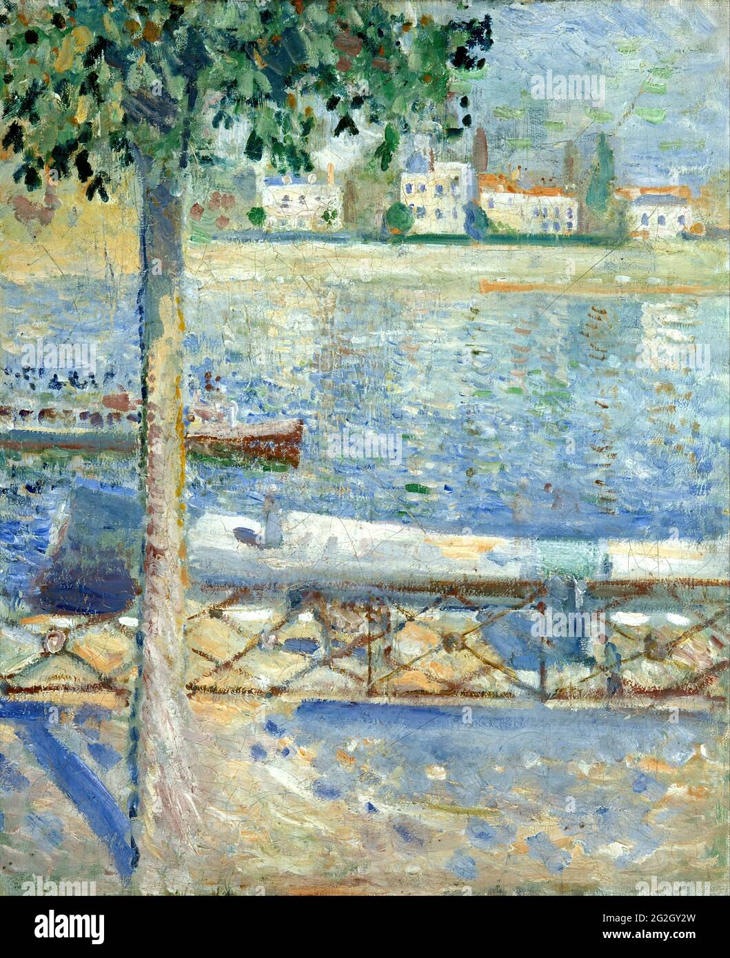 Edvard Munch - la Seine à Saint Cloud Banque D'Images