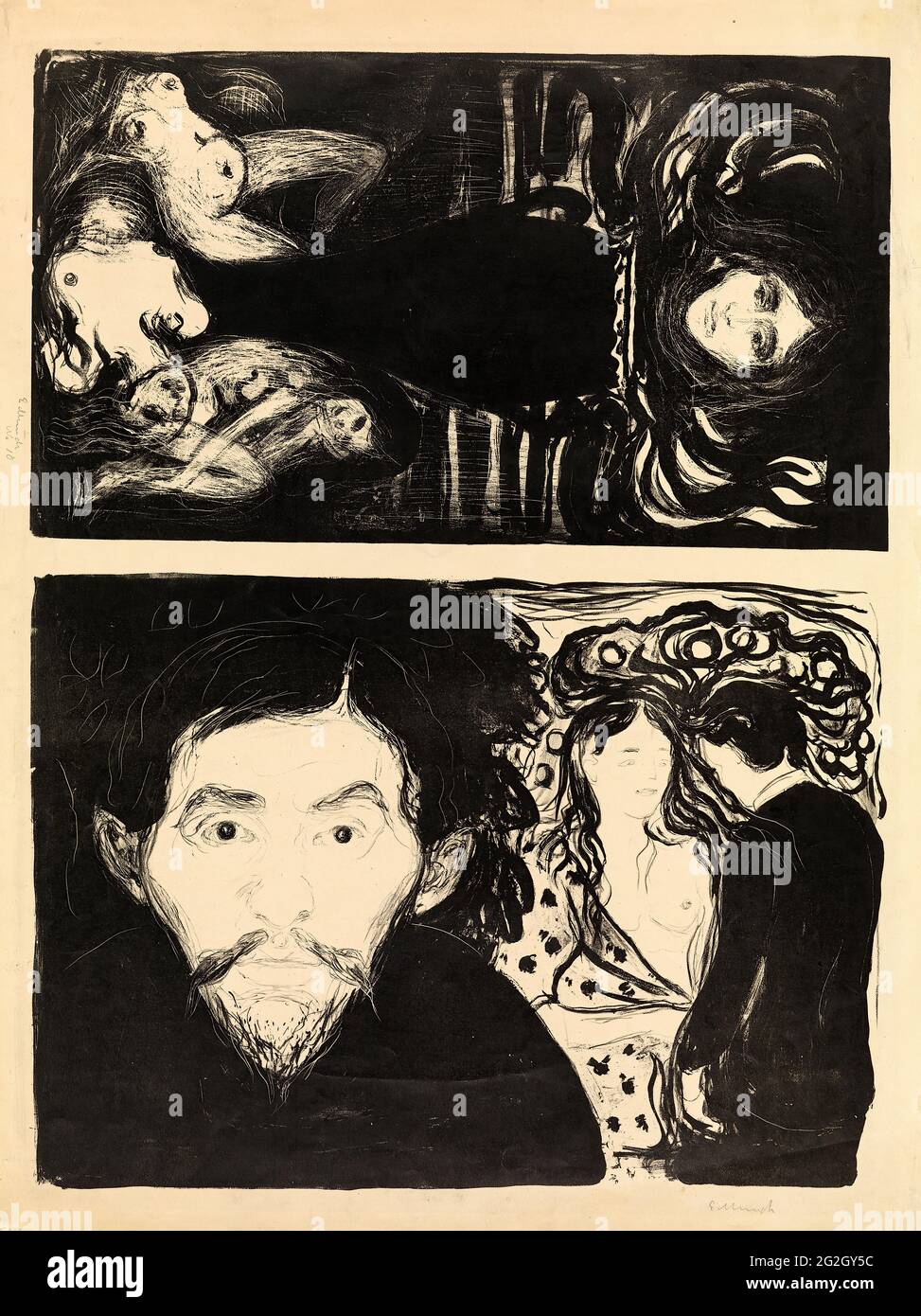 Edvard Munch - l'Urn jealousy moi Banque D'Images