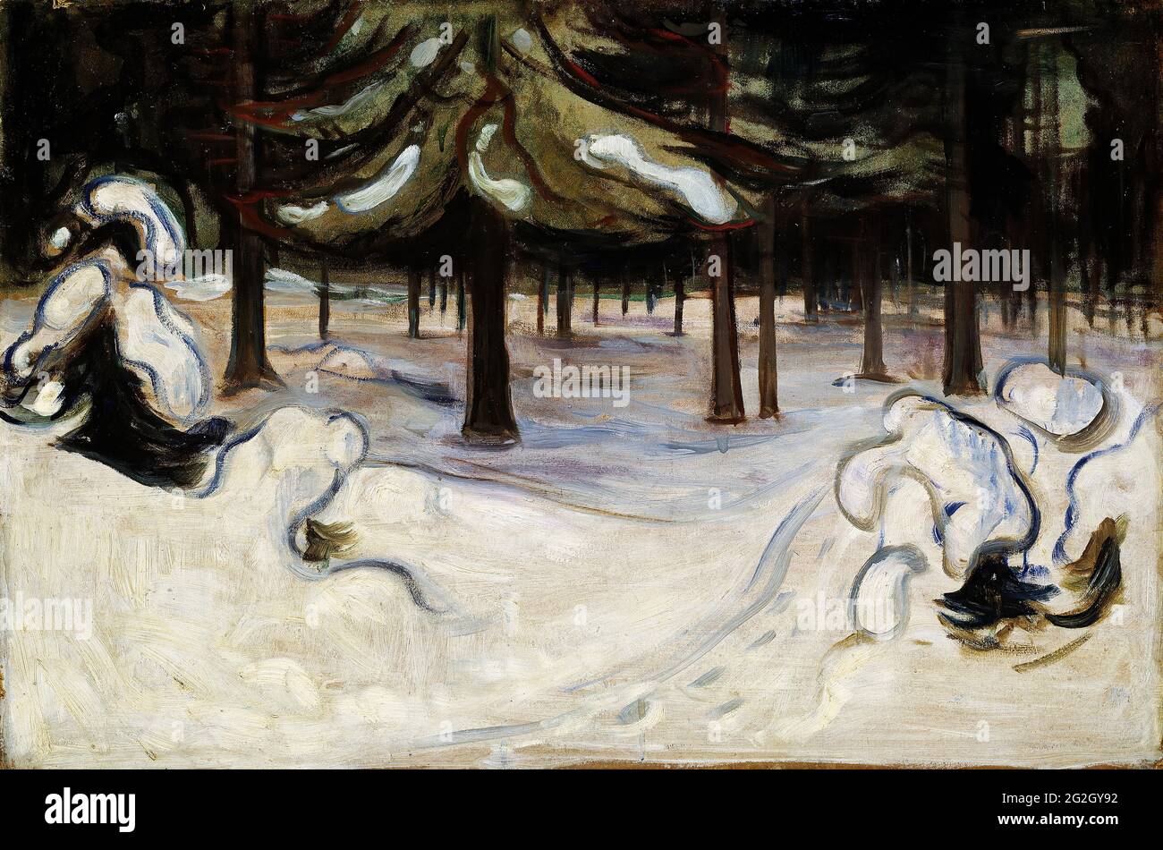 Edvard Munch - hiver Banque D'Images