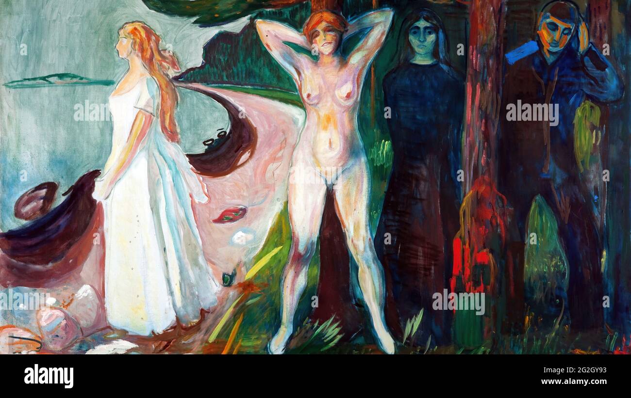 Edvard Munch - femme Banque D'Images