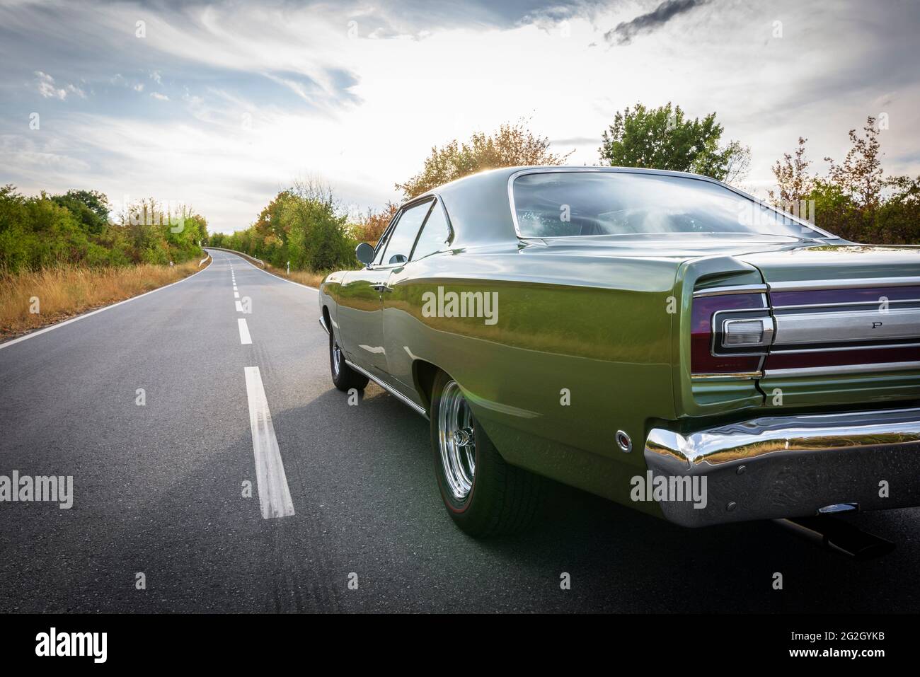 Plymouth Road Runner, construit en 1968, muscle car, oldtimer, classique Banque D'Images