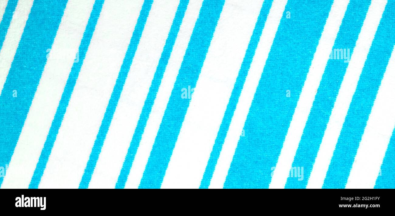Texture et motif à rayures blanches et bleues, arrière-plan abstrait toile de fond puérile concept photo Banque D'Images