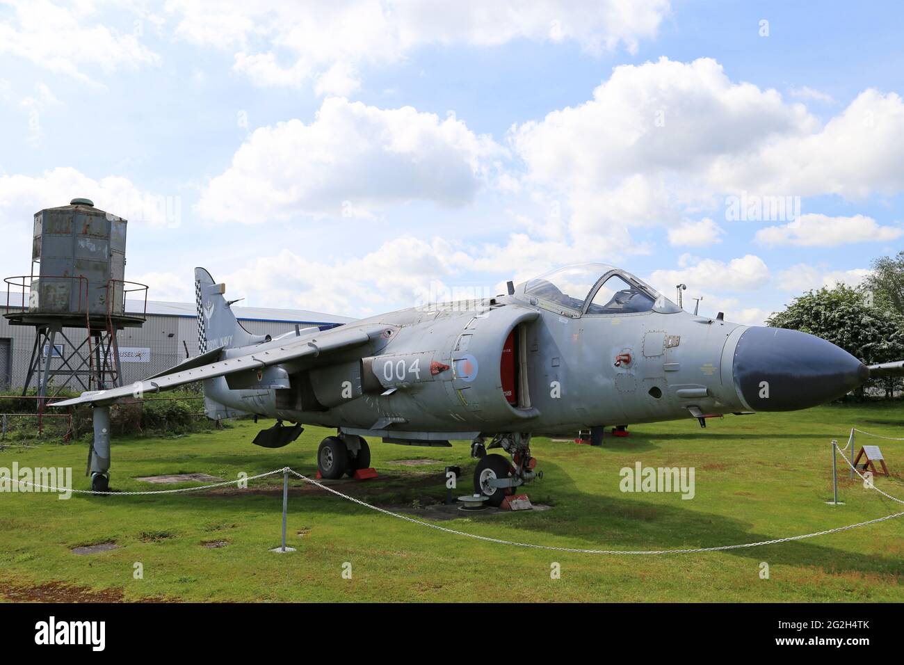 BAE Sea Harrier FA.2 (1980), Midland Air Museum, aéroport de Coventry, Baginton, Warwickshire, Angleterre, Grande-Bretagne, Royaume-Uni, Europe Banque D'Images