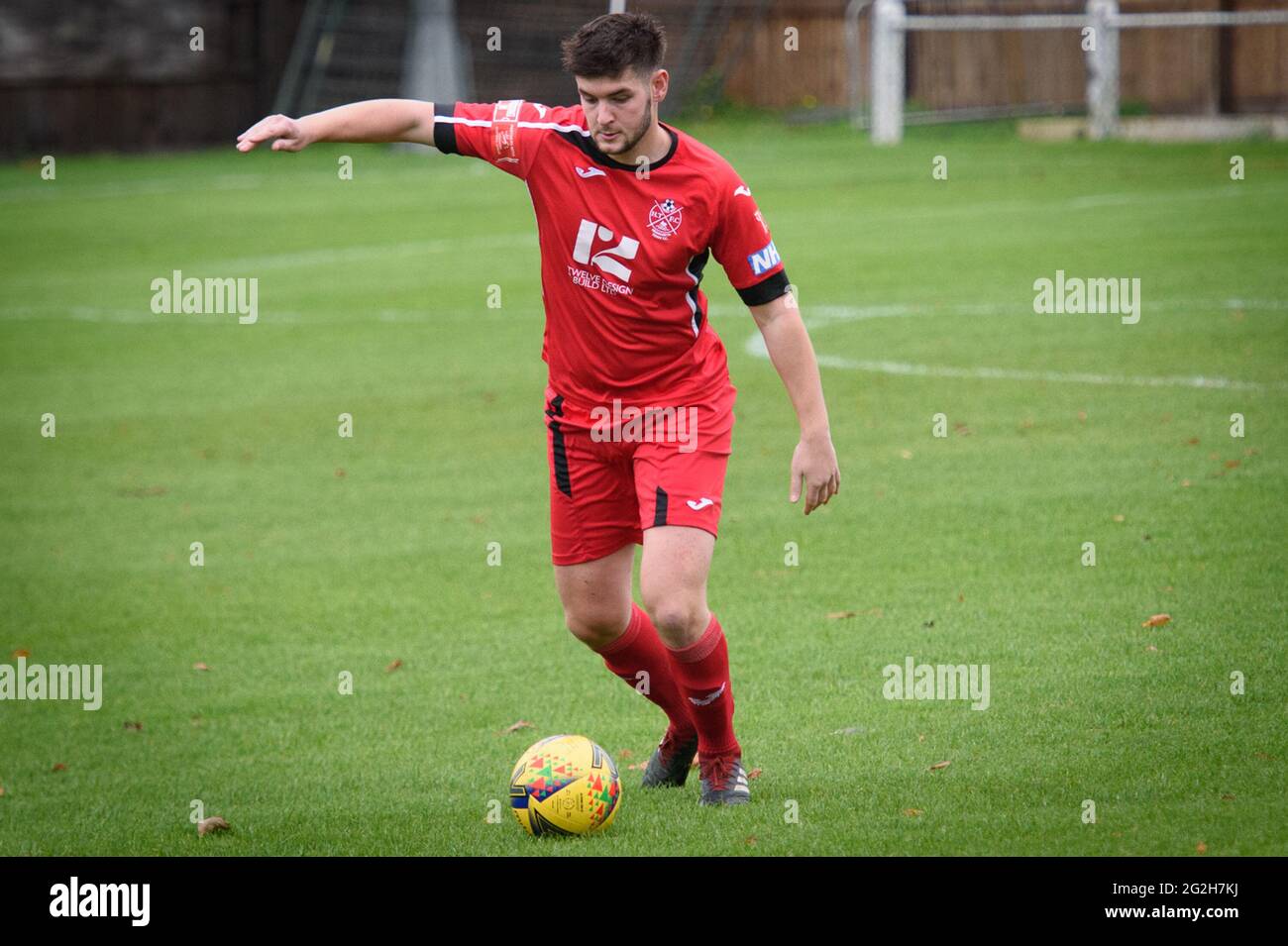 Highworth, Angleterre. 24 octobre 2020. Le pitching de la Southern football League Division One South Match entre Highworth Town et Winchester City. Banque D'Images