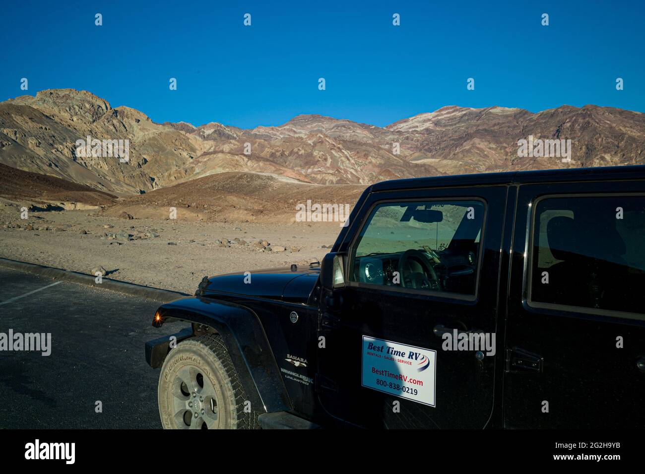 Vue magnifique depuis la route de l'artiste dans le parc national de la Vallée de la mort, Californie, États-Unis Banque D'Images