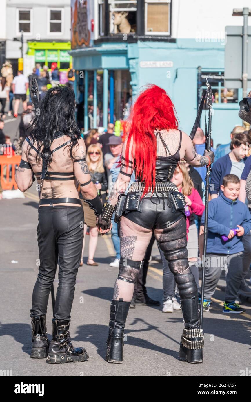 Whitby Goth Week-end Banque D'Images