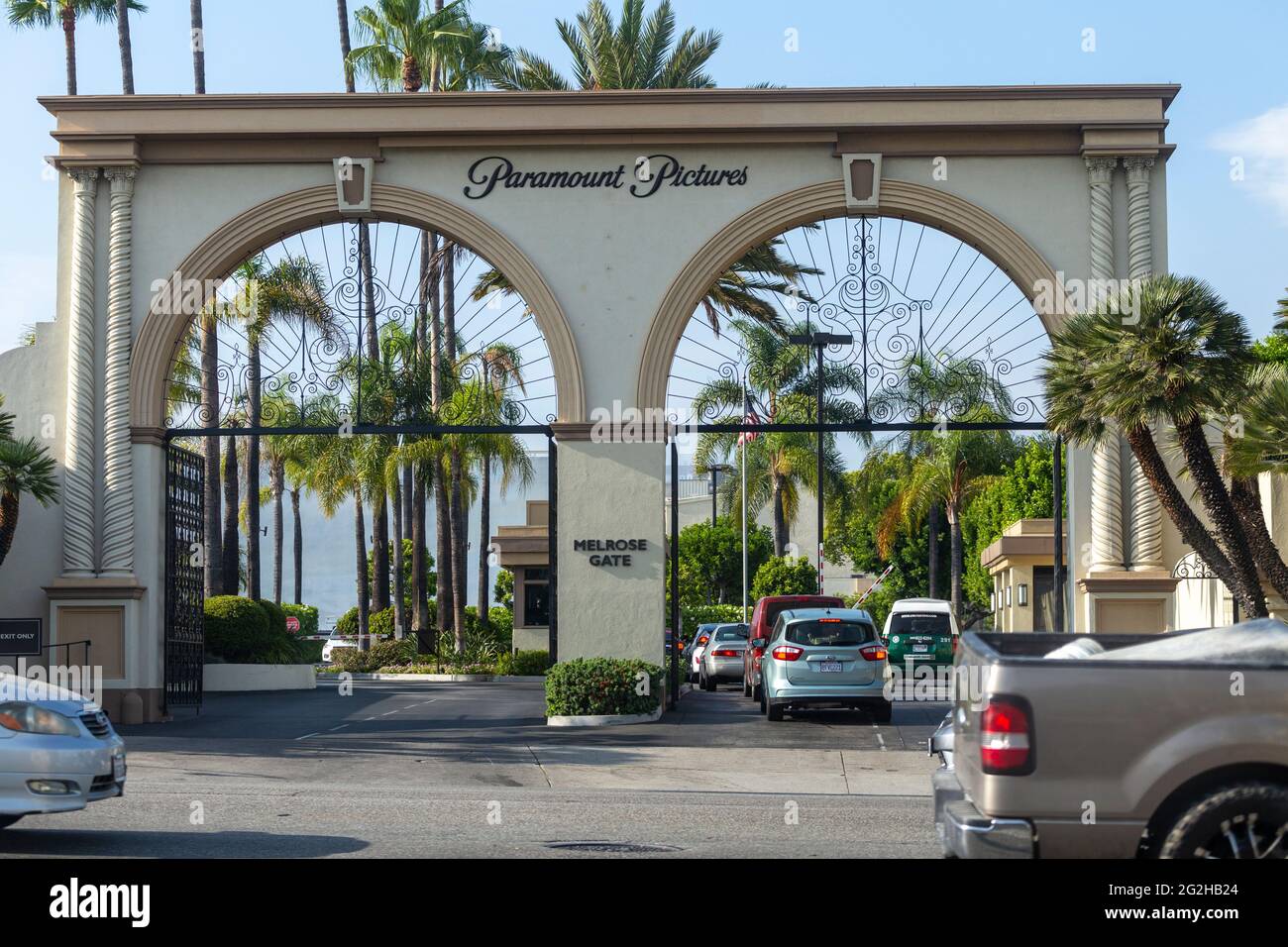 Paramount Studios entrée à Los Angeles, Californie, États-Unis Banque D'Images