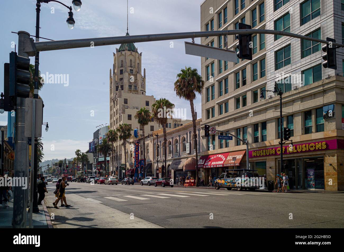 Scène à Hollywood, Los Angeles, Californie, États-Unis Banque D'Images