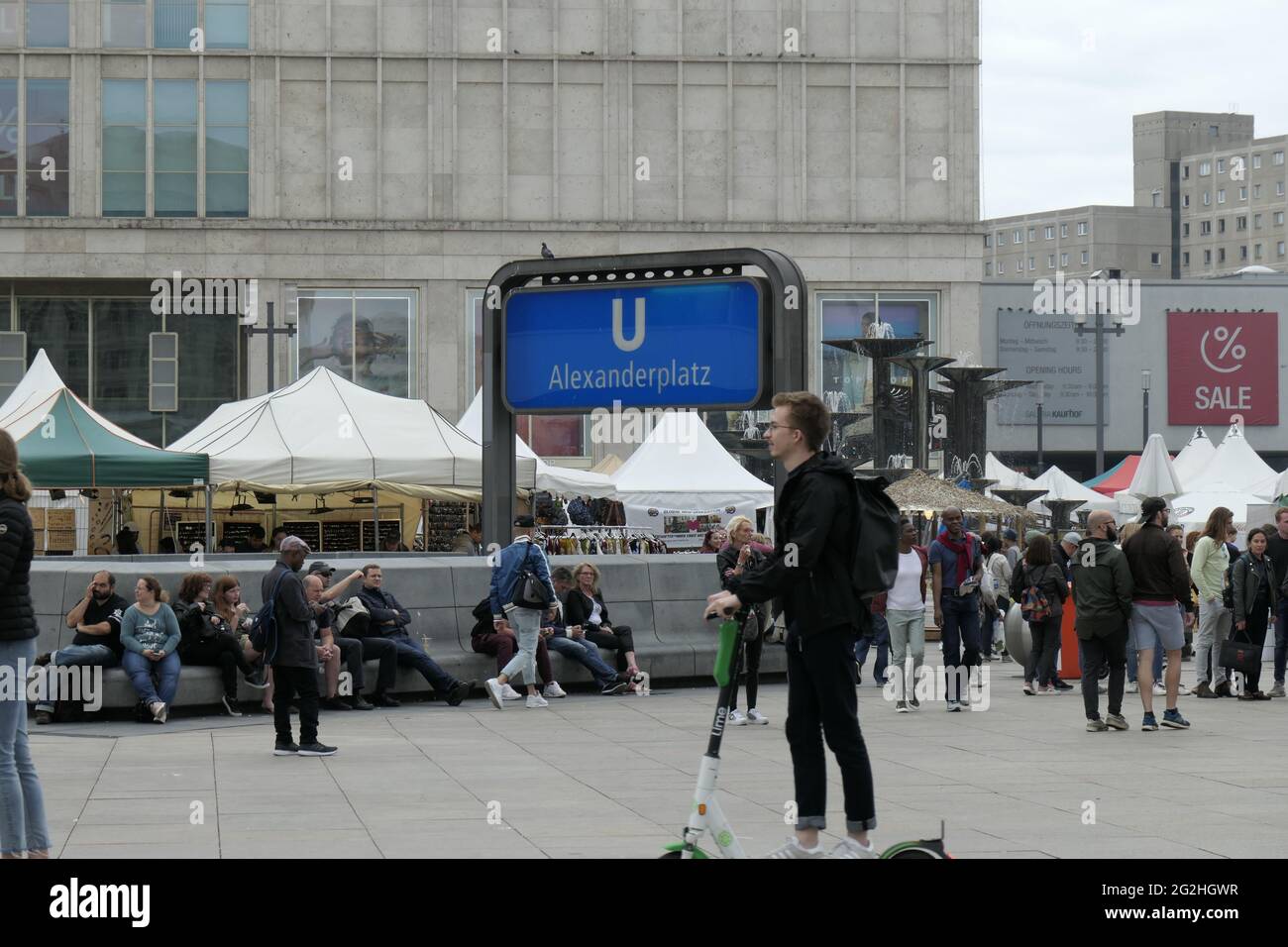 U-Bahn, station Alexanderplatz, Berlin Mitte, Berlin, Allemagne Banque D'Images