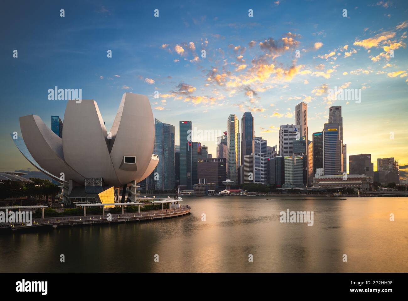 10 août 2018 : Artscience, un musée dans la station intégrée de Marina Bay Sands à la zone centrale de Singapour, a été ouvert le 17 février 2011 an Banque D'Images
