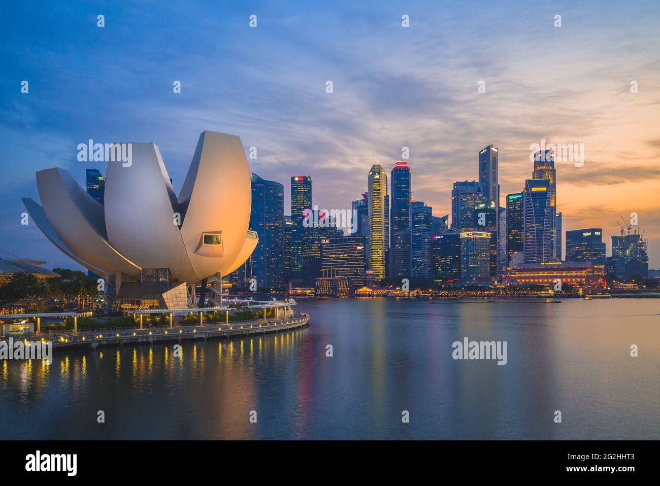 10 août 2018 : Artscience, un musée dans la station intégrée de Marina Bay Sands à la zone centrale de Singapour, a été ouvert le 17 février 2011 an Banque D'Images
