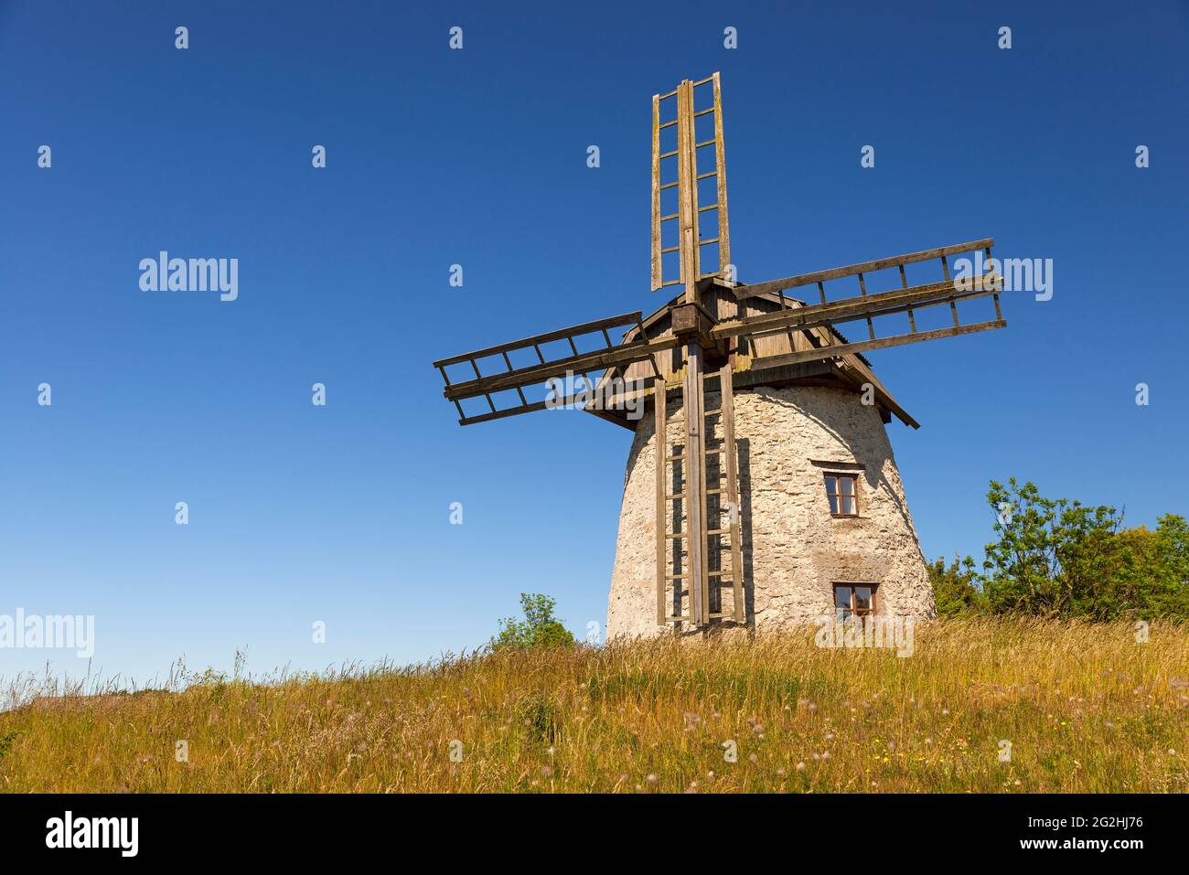 Moulin près de Dämba, Suède, île de Farö Banque D'Images
