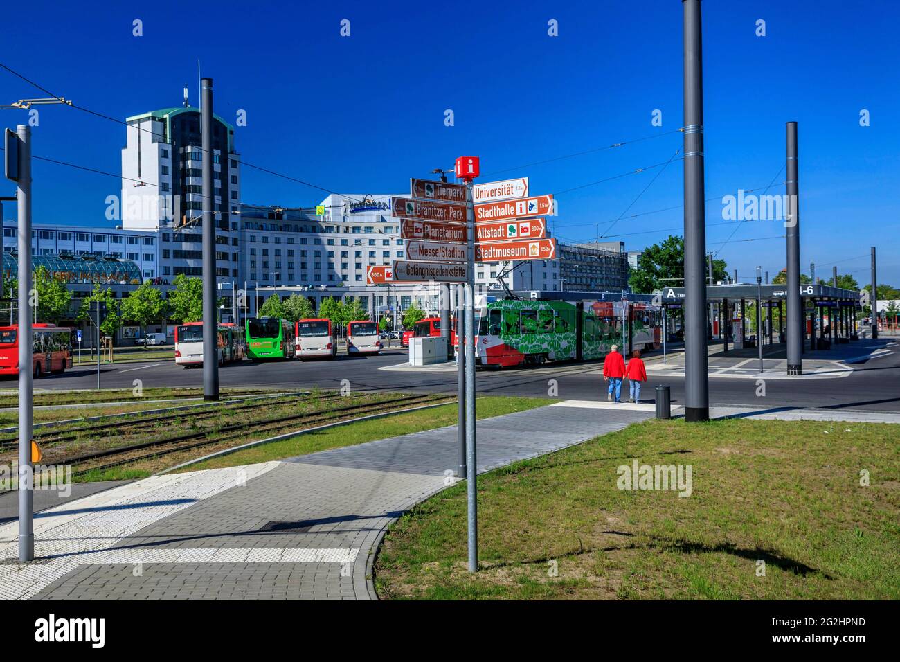 Cottbus: Nouveau centre de transport dans le sud du Brandebourg Banque D'Images
