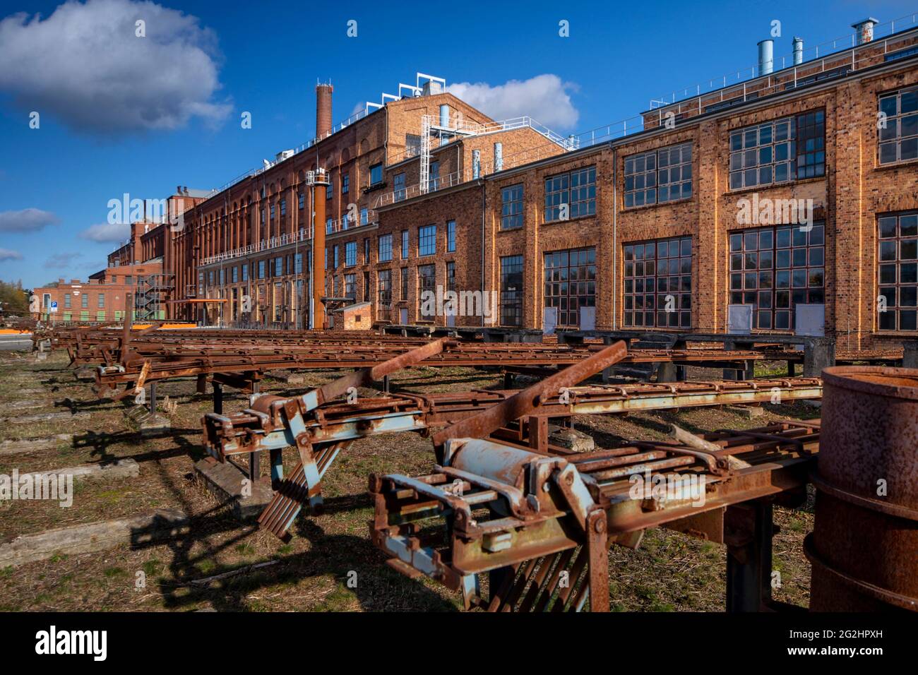 Musée industriel Saxon, usine d'énergie de Knappenrode Banque D'Images