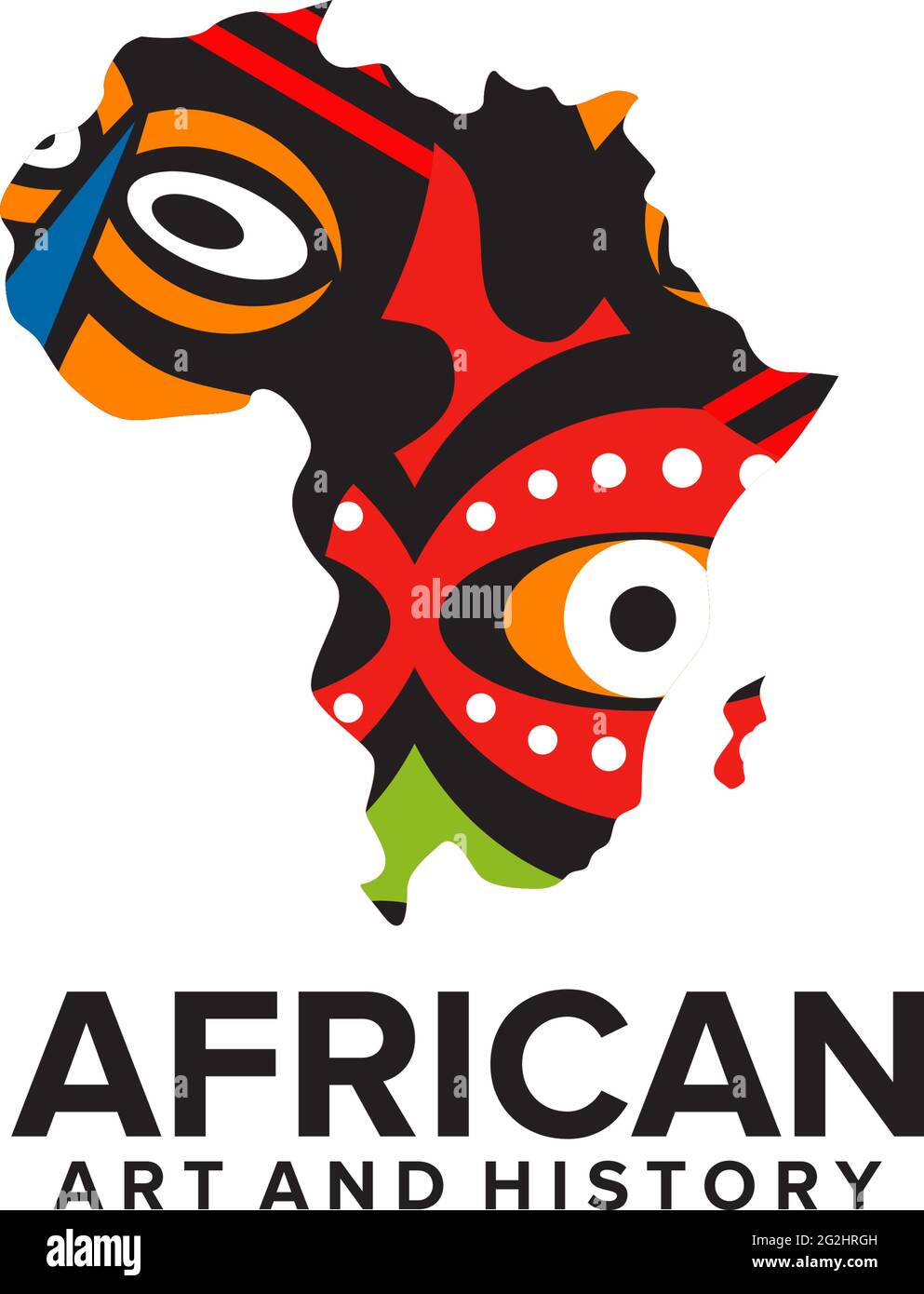 Modèle de vecteur de conception de logo d'art africain Illustration de Vecteur