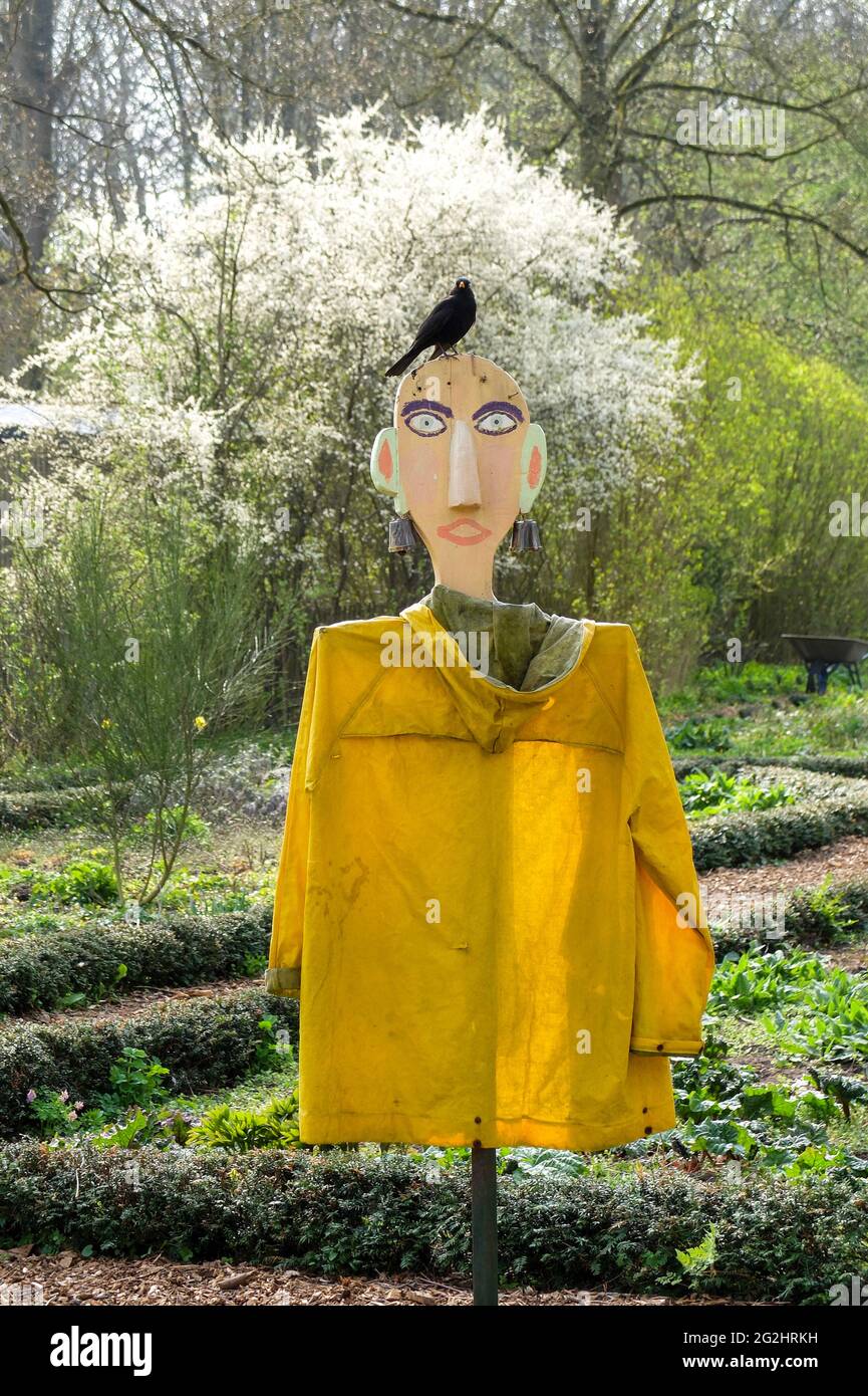 Épouvantail dans le jardin Banque D'Images