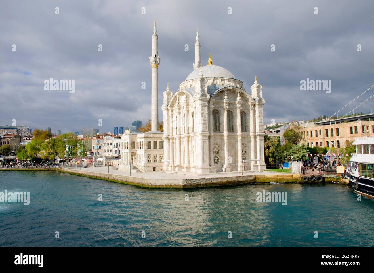 Paysages ville Istanbul vue de la mer Banque D'Images