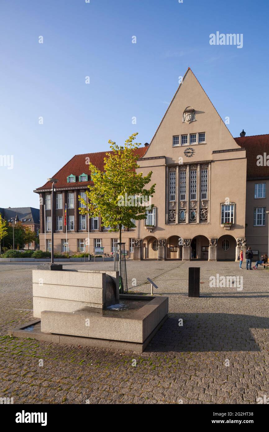 Hôtel de ville, Art nouveau, Delmenhorst, Basse-Saxe, Allemagne, Europe Banque D'Images
