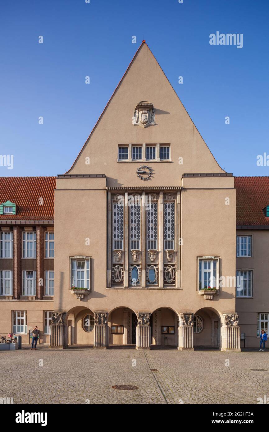 Hôtel de ville, Art nouveau, Delmenhorst, Basse-Saxe, Allemagne, Europe Banque D'Images