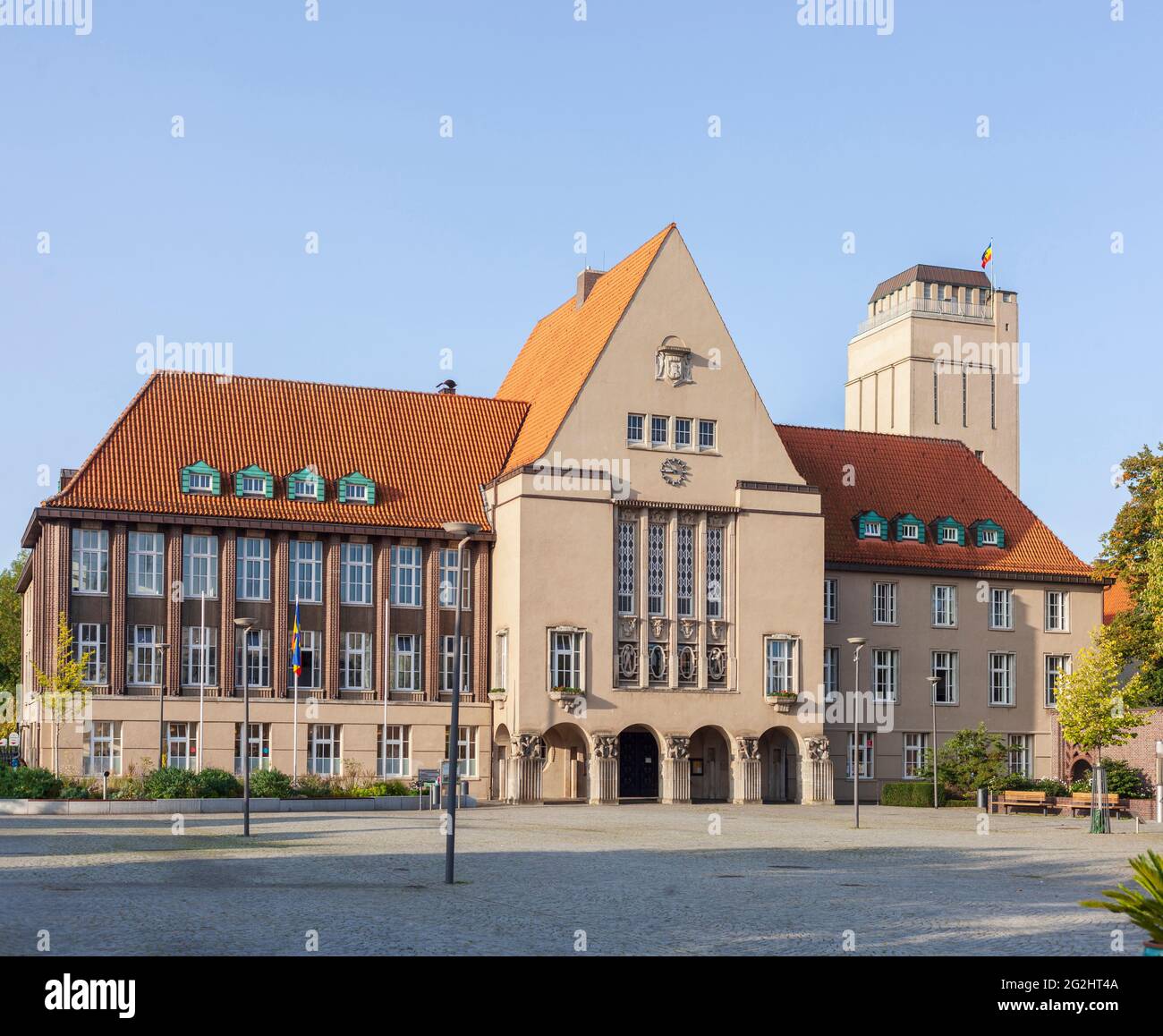 Hôtel de ville, Art nouveau, Delmenhorst, Basse-Saxe, Allemagne, Europe Banque D'Images