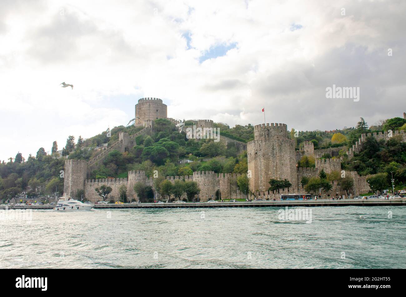 Paysages ville Istanbul vue de la mer Banque D'Images