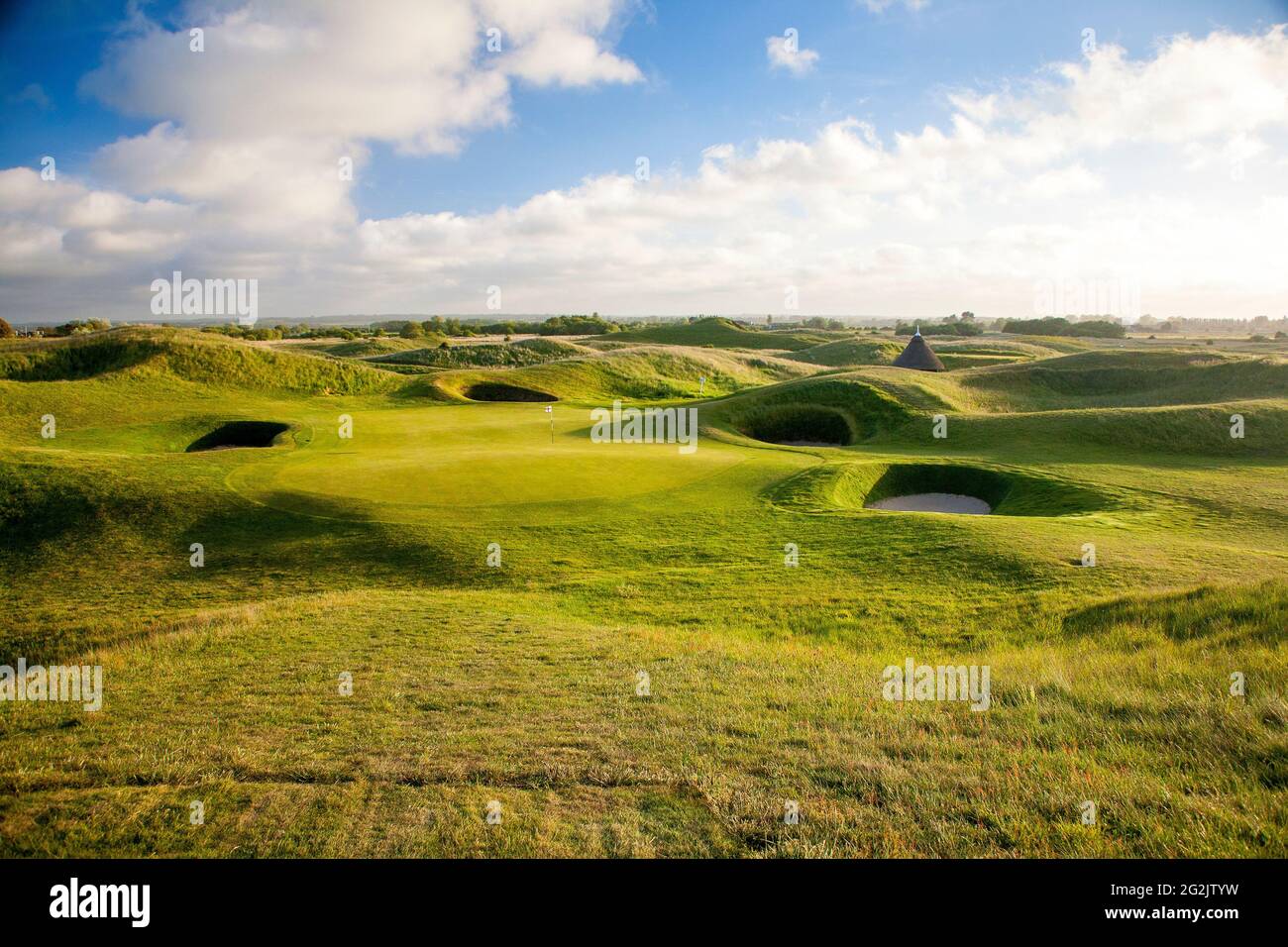 Royal Saint George's Golf course, British Open, Sandwich, Kent, Angleterre. Banque D'Images