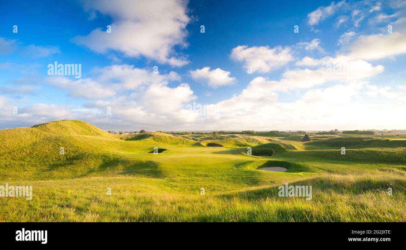 Royal Saint George's Golf course, British Open, Sandwich, Kent, Angleterre. Banque D'Images
