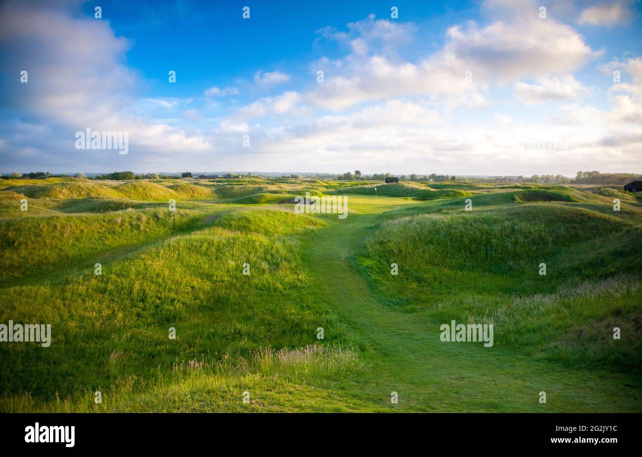 Royal Saint George's Golf course, British Open, Sandwich, Kent, Angleterre. Banque D'Images