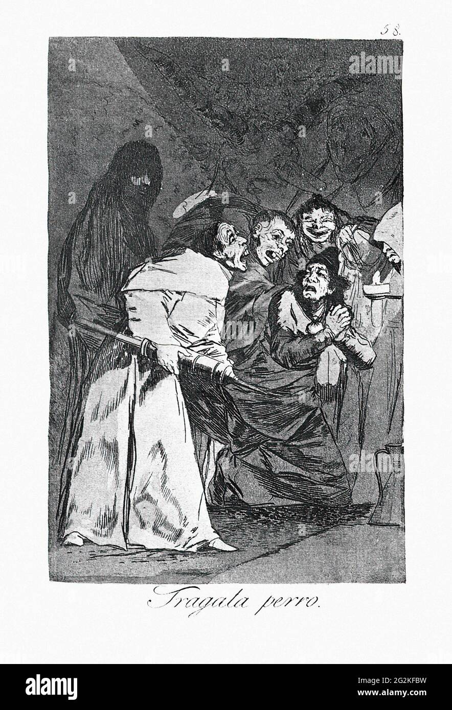 Francisco de Goya - Swallow IT Dog 1799 Banque D'Images
