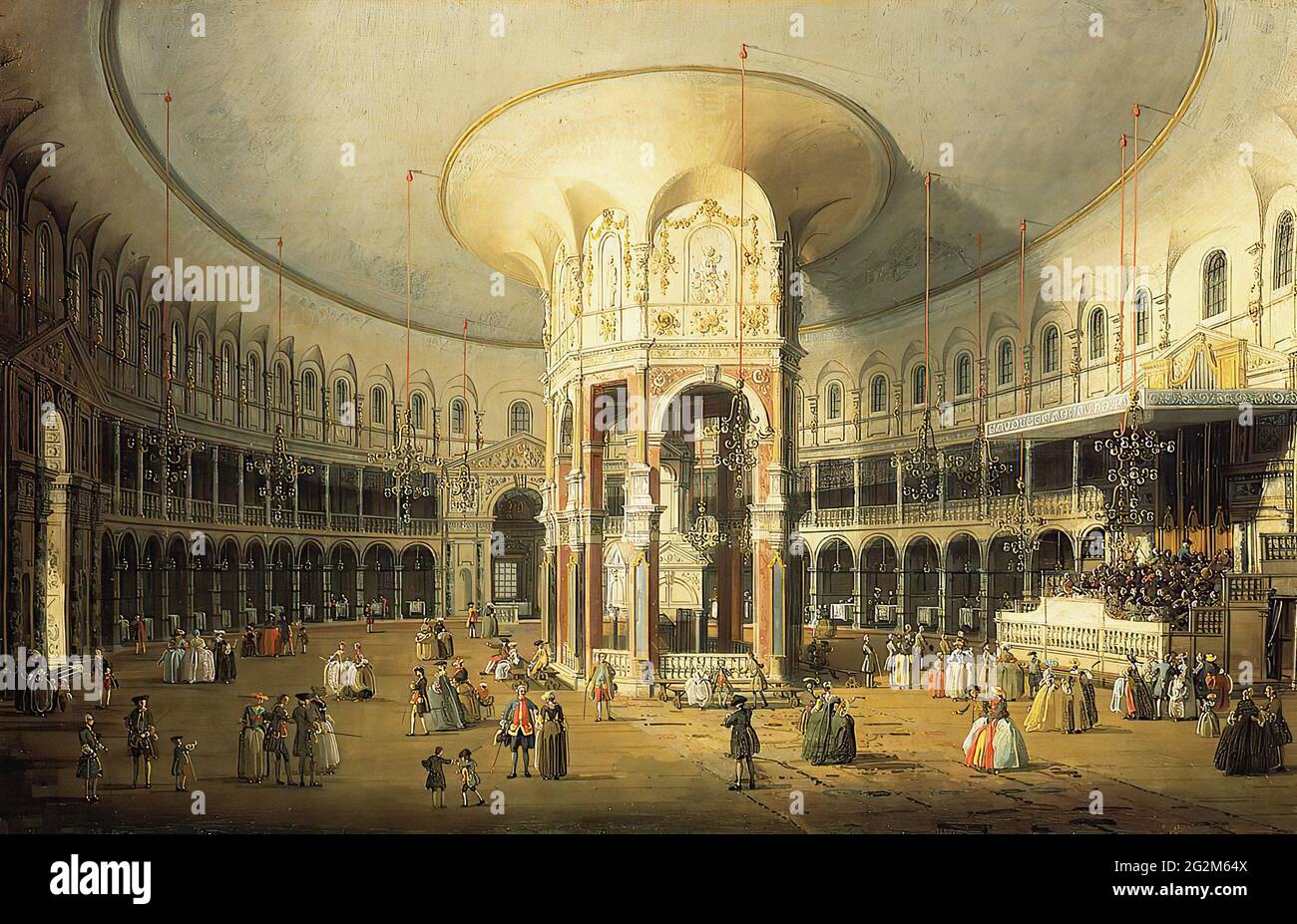 Canal Giovanni Antonio (1697 - 1768) - Canaletto - jardin intérieur de Ranelagh C 1751 Banque D'Images