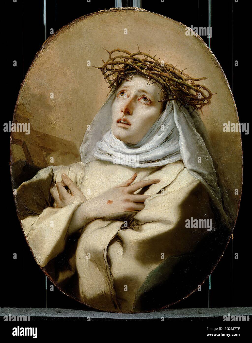 Giovanni Battista Tiepolo - Sainte Catherine de Sienne Banque D'Images