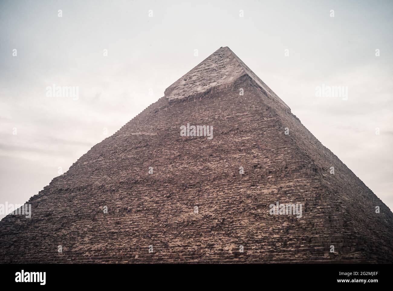 Grande Pyramide de Giza buildt par Pharaon Cheops au Caire, Egypte Banque D'Images