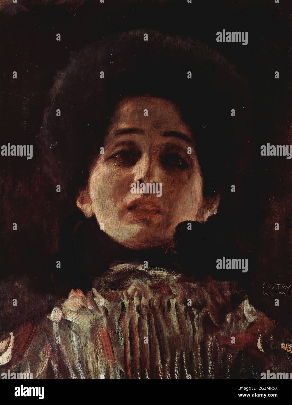 Gustav Klimt - Portrait femme 1899 Banque D'Images